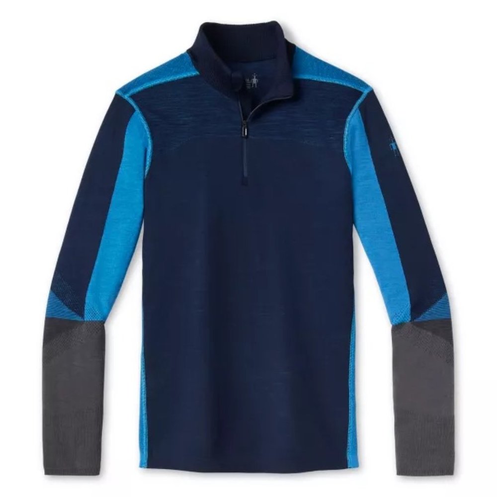Smartwool Intraknit Merino Base Layer Colorblock 1/4 Zip